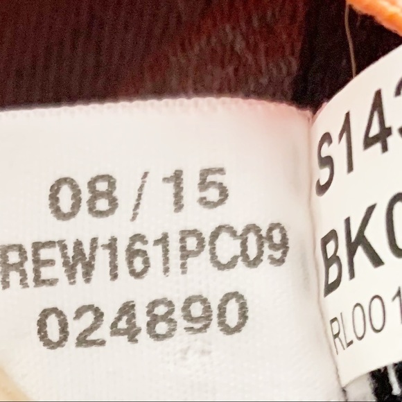 Reebok Aspire Skin Capri Compression Athletic Workout Leggings Pants 🖤🩶🧡 - Picture 9 of 9